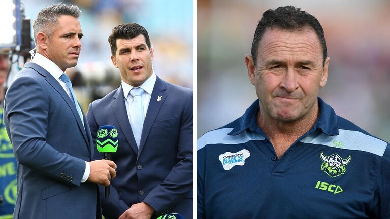 Famously combative NRL coach Ricky Stuart has reportedly put a line through the name of a popular Fox League TV commentator.