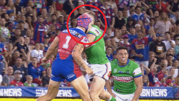 Hudson Young sin binned for 'totally unnecessary' high shot on Kalyn Ponga