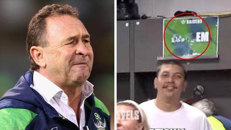 NRL great Willie Mason spots 'petty' two-word sign in Raiders' sheds... and he loved it