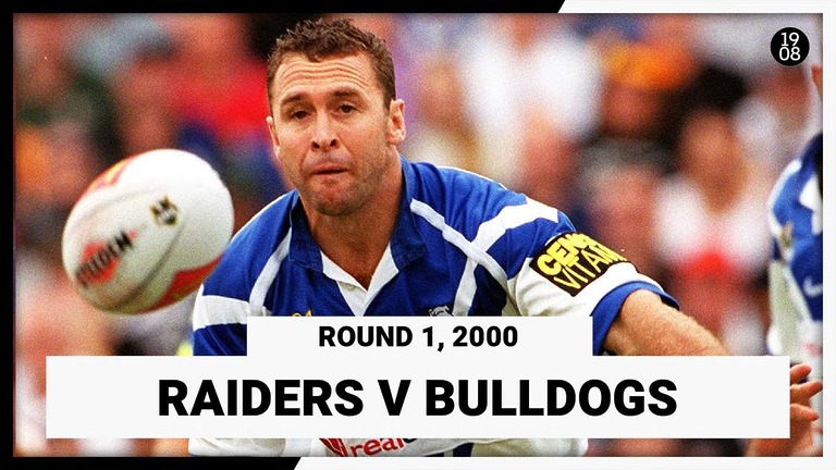VIDEO | Canberra Raiders v Canterbury Bulldogs | Round 1, 2000 | Full Match Replay | NRL Throwback