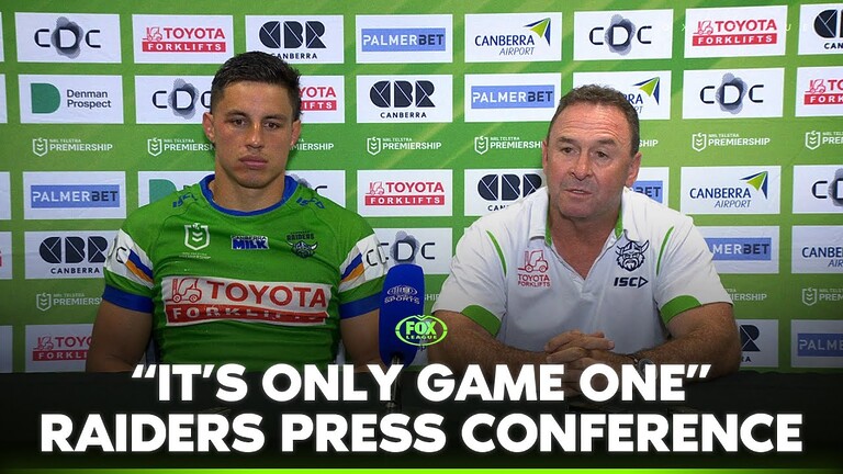 VIDEO | Ricky takes ISSUE with Young sin bin | Canberra Raiders press conference | Fox League
