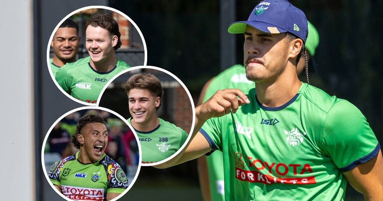 'Little sparks': The most inexperienced duo in NRL given keys to the Raiders