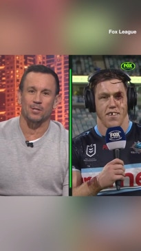 Matty Johns show shocked by Cronulla's grotesque guest