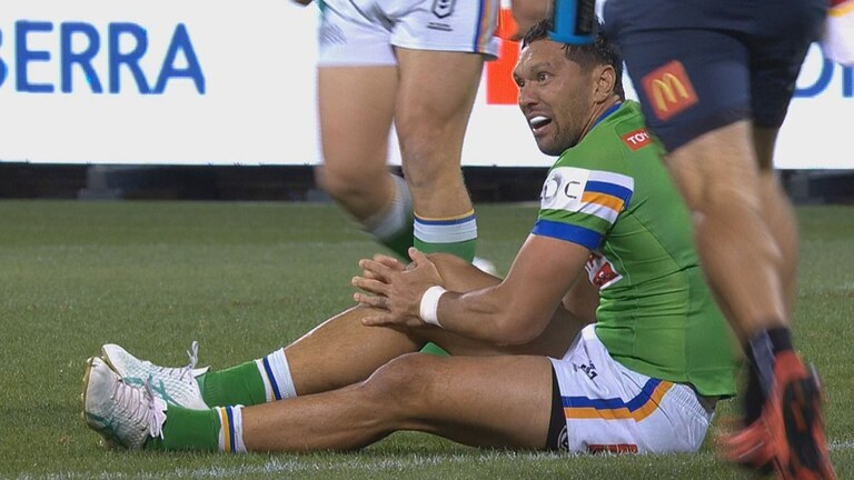 Raiders race away to big win over Eels as fullback Jordan Rapana suffers knee injury