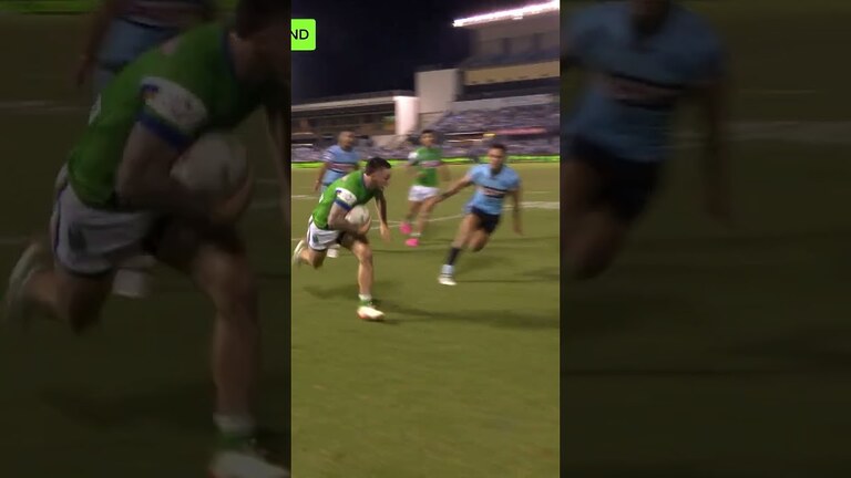 VIDEO | A beautiful pass from Rapa sees Schill get his second! #WeAreRaiders #NRL