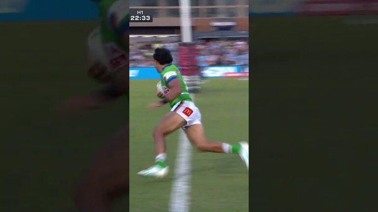 VIDEO | Some fancy footwork from Xavier Savage! #WeAreRaiders #NRL