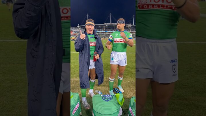VIDEO: Special plays, special players ☝️😂 #WeAreRaiders