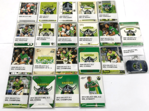 2000-2012 NRL Canberra Raiders Team Card Set
