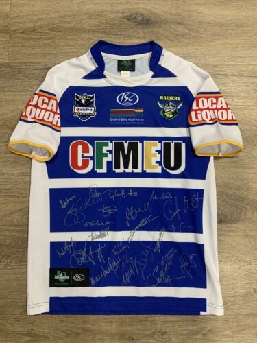 Autographed Canberra Raiders Jersey - Rare Collectible