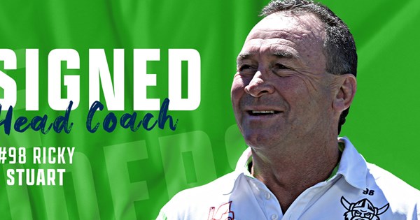 Ricky Stuart re-signs with the Raiders as Head Coach