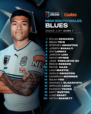 Trbojevic to lead fresh-faced Blues in Origin debut