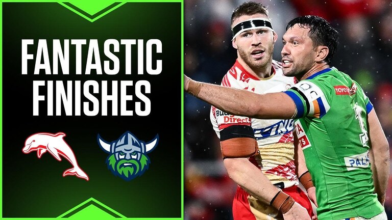 VIDEO: NRL 2024 | Fantastic finishes | Dolphins v Raiders - Round 13, 2024