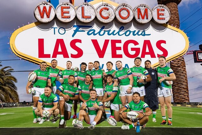 The Canberra Raiders are heading to Las Vegas