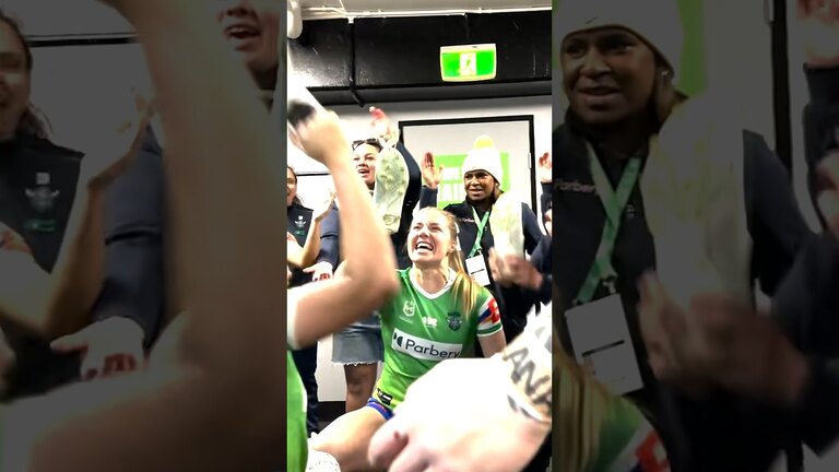 VIDEO: It's good to be back 💚#WeAreRaiders #NRL #NRLW