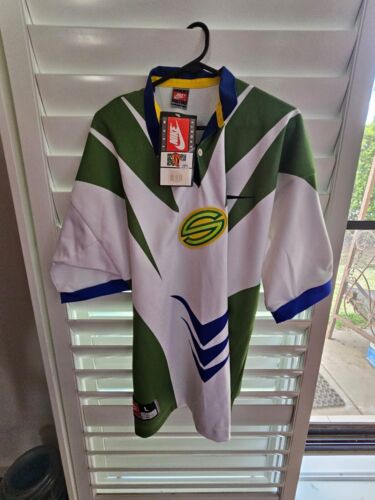 Vintage 1997 Super League Raiders Jersey Canberra Rugby