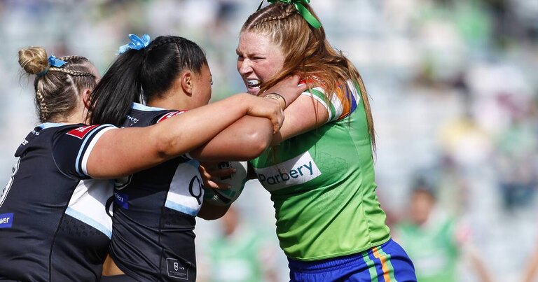 Raiders women collapse in face of Shark attack