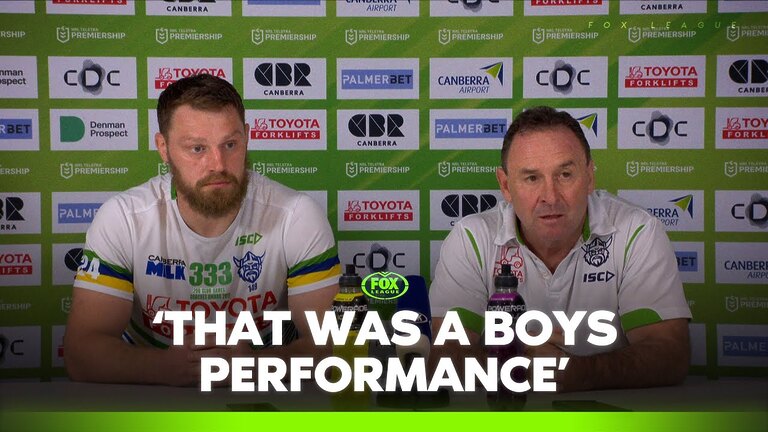 'Everyone needs to look at themselves'Raiders all but out of finals race | Canberra Press Conference