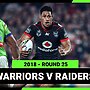 NRL 2018 | New Zealand Warriors v Canberra Raiders | Full Match Replay | Round 25