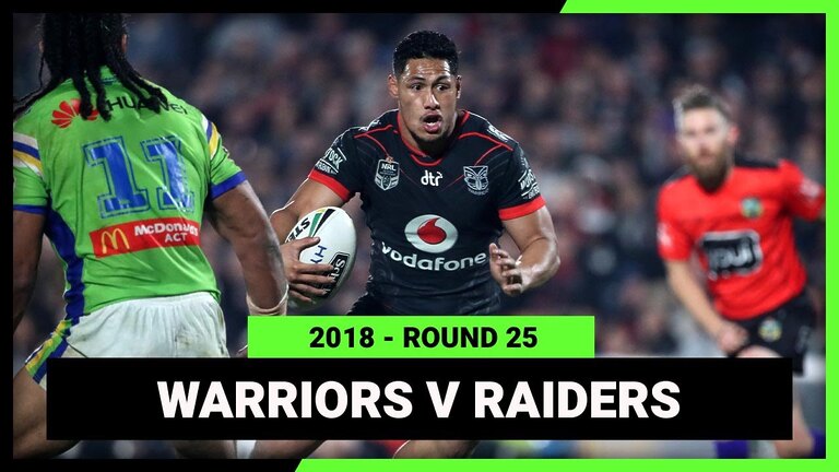 VIDEO: NRL 2018 | New Zealand Warriors v Canberra Raiders | Full Match Replay | Round 25