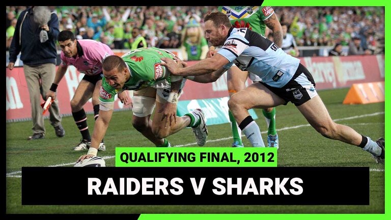 VIDEO: NRL Finals Flashback | Canberra Raiders v Cronulla-Sutherland Sharks | Qualifying Final, 2012