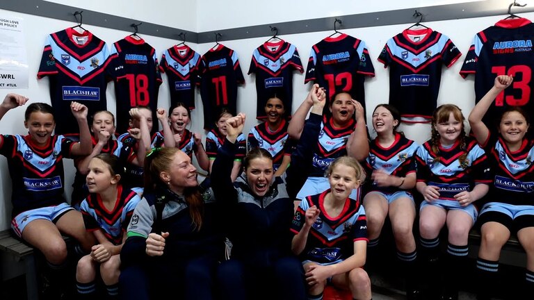 VIDEO: Raiders NRLW visit West Belconnen Warriors junior girls