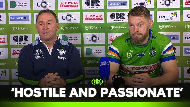 Ricky Stuart details WILD Belmore atmosphere | Raiders Press Conference | Fox League