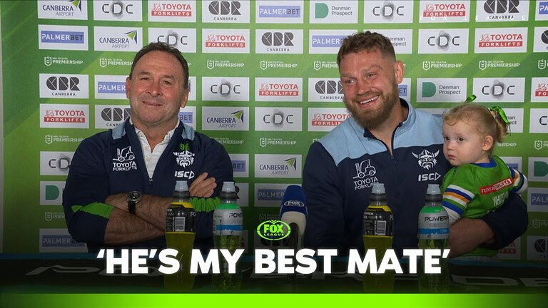 Wholesome Ricky Stuart on Elliot Whitehead | Canberra Press Conference | Fox League