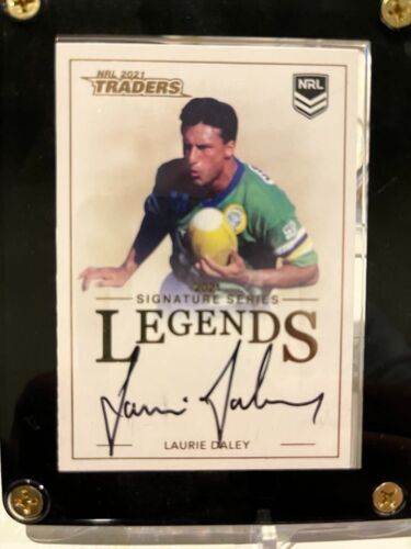 2021 LAURIE DALEY LEGEND CARD 113/208 +CASE CARD 52/55 CANBERRA RAIDERS NRL