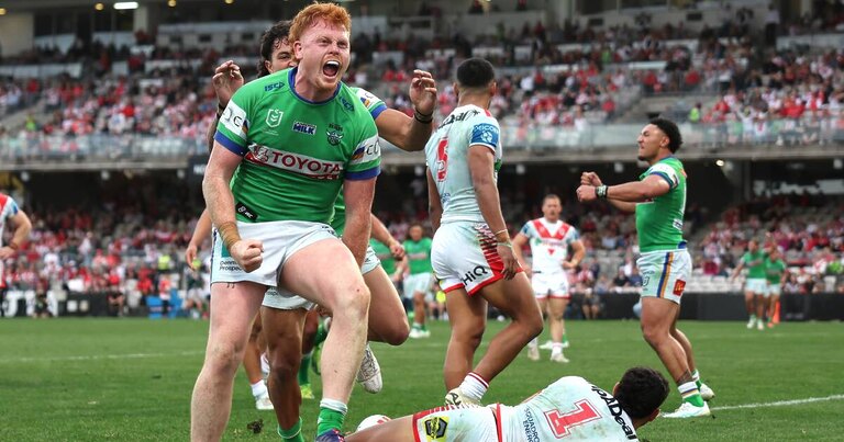 Big Red heroics keeps Raiders' finals hopes alive in Dragons nailbiter