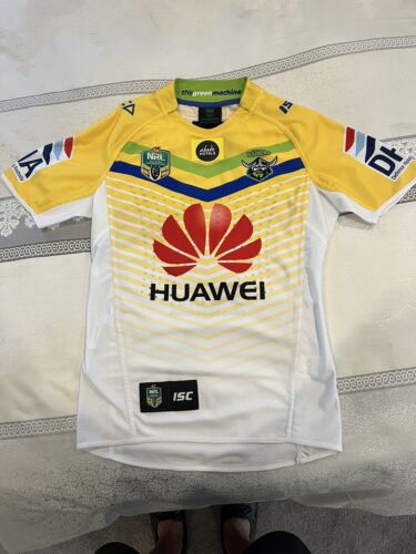 CANBERRA RAIDERS PLAYERS CUT 2015 YELLOW ALTERNATIVE RUGBY LEAGUE JERSEY