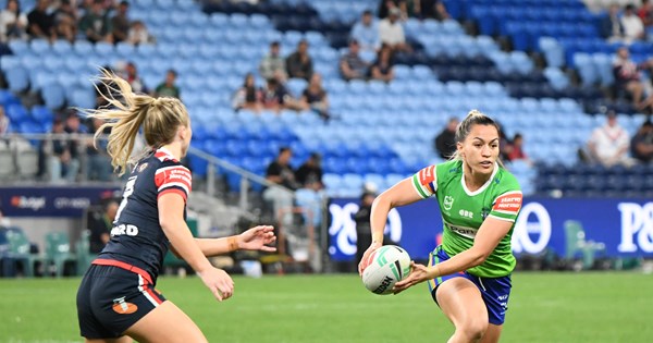 Raiders NRLW side fall to Roosters in Sydney