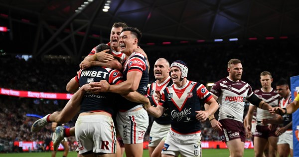 Skipper Tedesco leads Roosters to victory in milestone