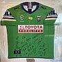 NRL-CANBERRA RAIDERS 2024 SQUAD SIGNED JERSEY FRAMED