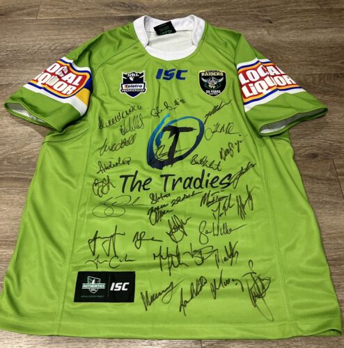 Canberra Raiders Signed 30th anniversary Jersey