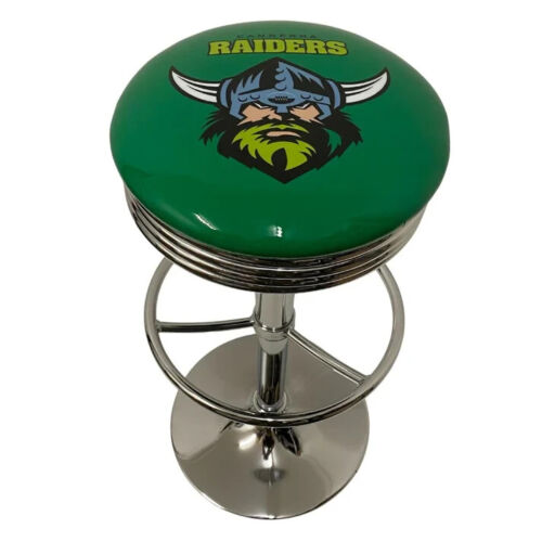 CANBERRA RAIDERS  BAR STOOL ERGONOMIC ADJUSTABLE COMFORTABLE