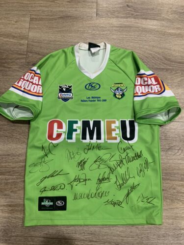 CANBERRA RAIDERS RARE SIGNED JERSEY