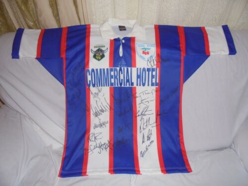 COUNTRY RUGBY LEAGUE CANBERRA RAIDERS NRL TEAM SIGNED CIRCA 2004 JERSEY LARGE