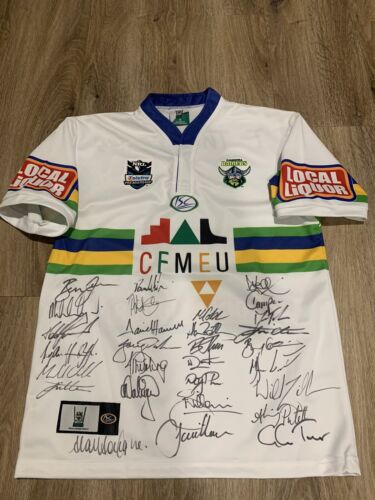 canberra raiders jersey Signed