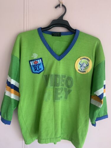 Vintage Canberra Raiders 1990's NSW RL NRL Jersey Rugby League Video Ezy Sz XL