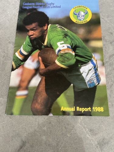 1988 CANBERRA RAIDERS RUGBY LEAGUE ANNUAL REPORT COMPLETE