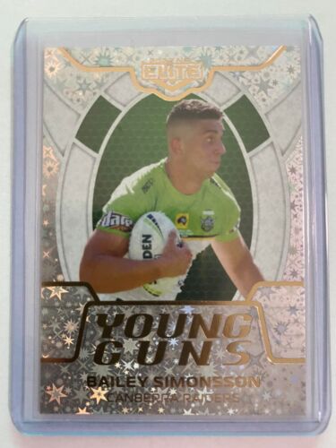 2020 NRL ELITE PRIORITY YOUNG GUNS 10/19 BAILEY SIMONSSON CANBERRA RAIDERS YG04