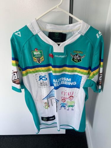 Canberra Raiders match worn jersey, Ricky Stuart Foundation.