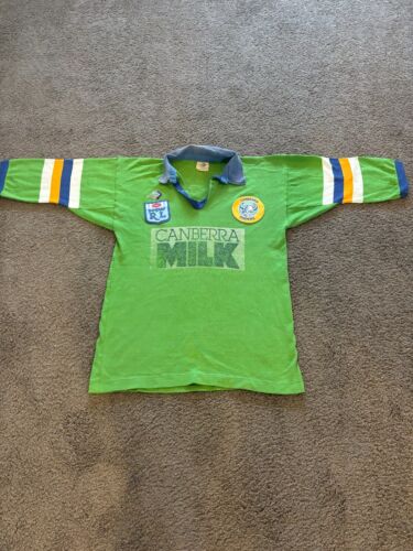 Canberra Raiders Vintage PeerLess Rugby League Jersey NSWRL #UpTheMilk