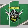 Set of 5 Canvas Prints - NRL - Canberra Raiders Logo