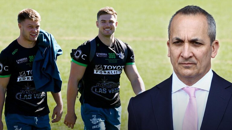 NRL Las Vegas: Andrew Abdo puts players on notice following hotel scuffle between Hudson Young and Morgan Smithies