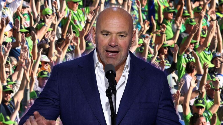 Canberra Raiders target UFC boss Dana White to blow Viking horn in Las Vegas