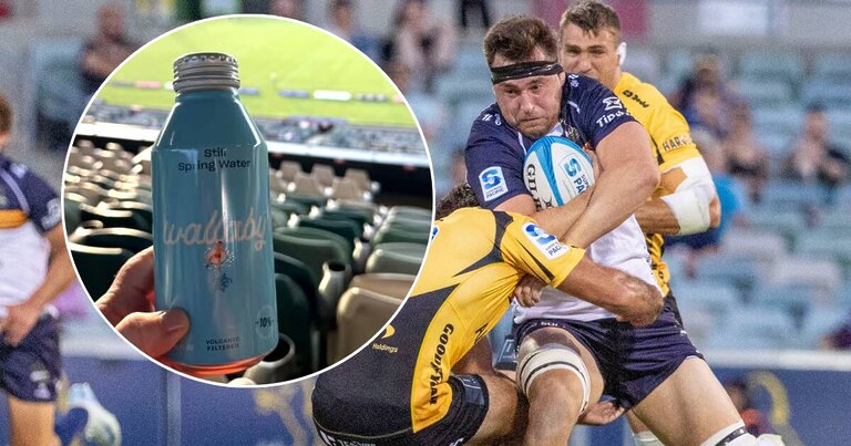 'It's a miracle': Canberra Stadium's $6.20 'volcanic' water draws mockery, frustration