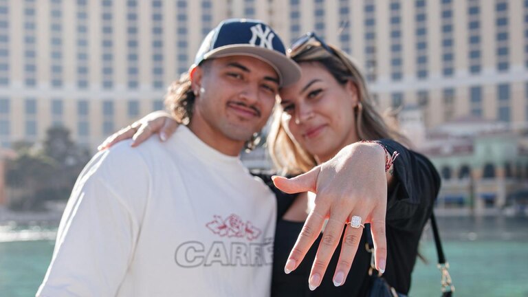 Las Vegas Confidential: Xavier Savage proposes to partner Taliah Simbolon at the Bellagio