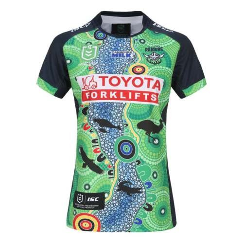 NEW Canberra Raiders Indigenous 2024 Womens Jersey NRL Rugby League By ISC