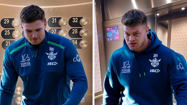 Inside story: How Canberra Raiders’ Hudson Young-Morgan Smithies’ elevator fight was exposed